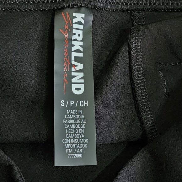 Kirkland Signature Pants Womens Size S Small Black Ladies Ankle Zipper Pocket - Picture 3 of 7